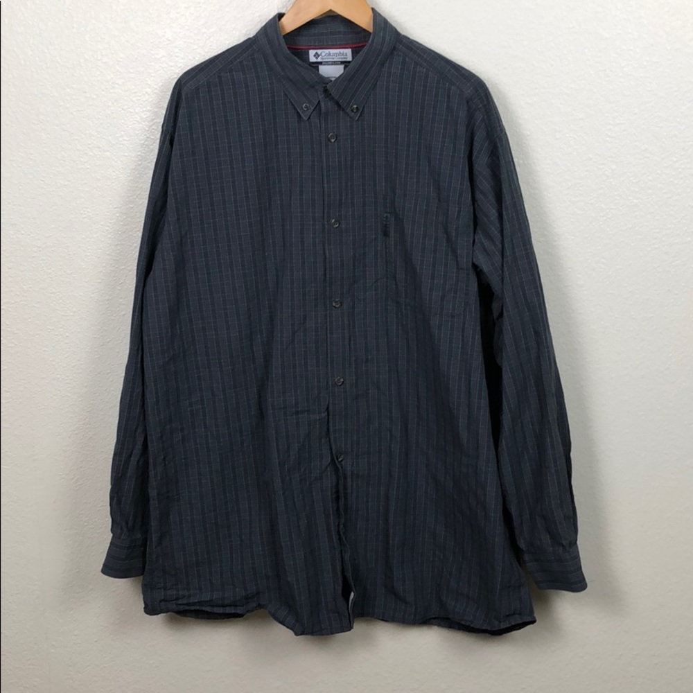 Columbia Mens Casual Button-Down Shirt 2XL Tall
